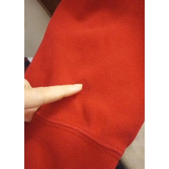 Vtg Polo Ralph Lauren men's 1/4 Zip Sweater Set sz 2XL Red & Brown Mock Neck - Picture 8 of 13